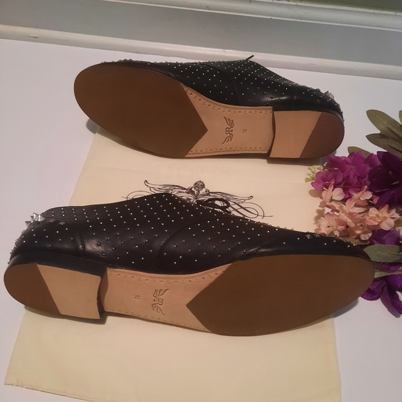 Rachel Roy Black Greer Studded Oxfords, Size 10B - Picture 3 of 4